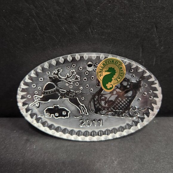 NIB Retired 2011 Waterford "Twas the Night" Crystal Ornament - Picture 1 of 4